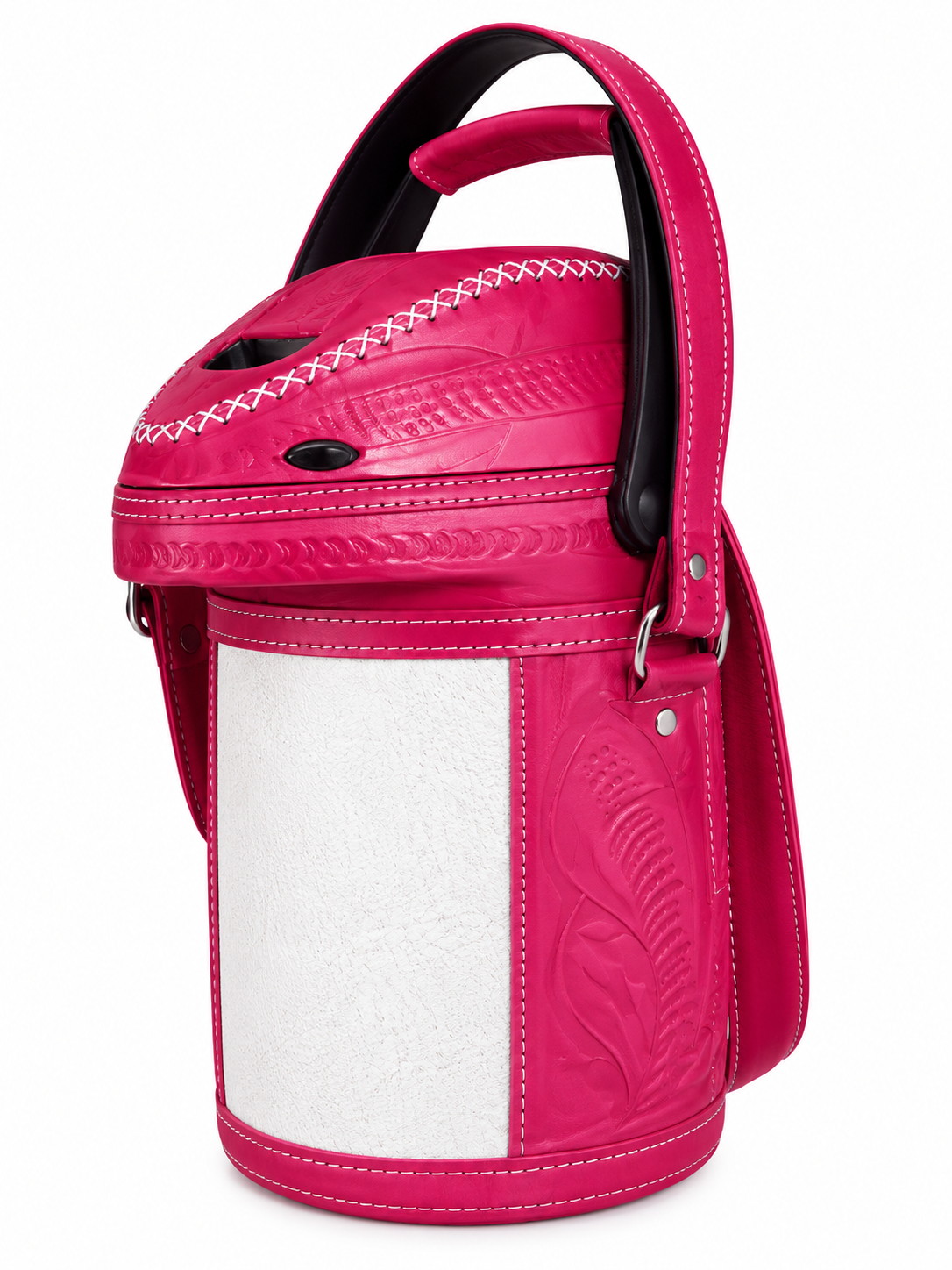 Termo Forrado Artesanal Fucsia 1.3L Artesanía Felicia